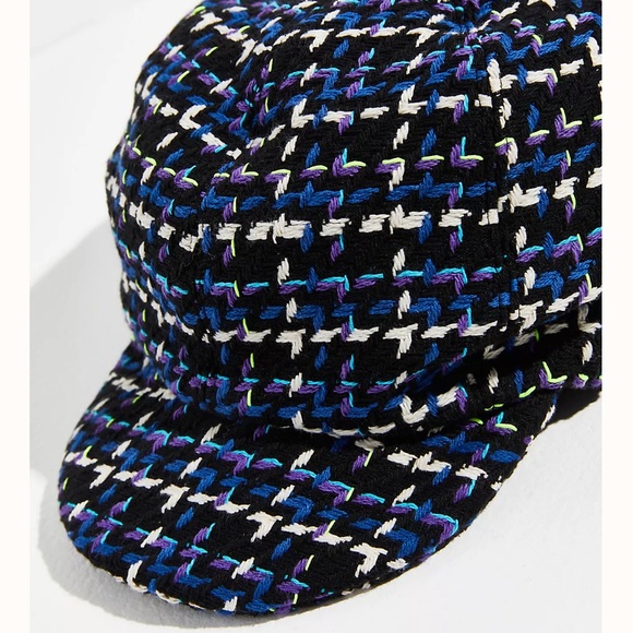 Anna Sui Neo Plaid Hat nwot S - Picture 2 of 8